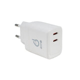 Incarcator retea SPACER Power Delivery, GaN, 2 x USB Type-C PD (max 45W)