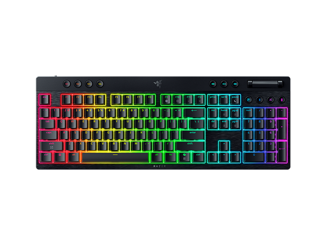 Tastatura mecanica wireless Razer Blackwidow V4 Low profile HyperSpeed, switch Razer™ Low-profile Mechanical Switches (Yellow Linear Switch), 110 taste, iluminare Razer™ Chroma RGB, negru
