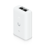 Injector PoE+ Ubiquiti UniFi 30W 48V 0.65A 2.5G , Tensiune nominală 100—240V CA la 50/60Hz, Tensiune de ieșire 48V CC la 0,65A, dimensiuni 93 x 62 x 35 mm (3,7 x 2,4 x 1,4"), alb