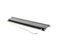 Patch panel 24 porturi 0,5U 19" Cat.5e FTP cu organizator cabluri, ecranat, negru