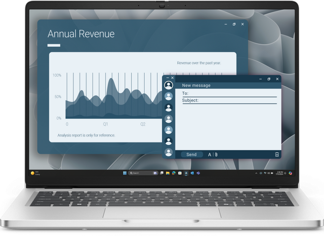 Notebook Business DELL Pro 14, cu procesor Ryzen AI 7 PRO 350, 14'' IPS, 16 GB DDR5, 1 TB SSD, AMD Radeon 860M, Windows 11 Pro