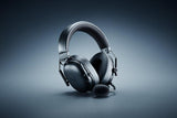 Casti wireless Razer Blackshark V3 , micrfon uni-directional, frecventa microfon 60 - 16000, THX Spatial audio, izolare fonică activă, sistem sunet 7.1, frecventa 20 - 28000, autonomie 70 ore, negru