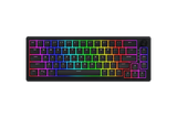 Tastatura cu fir Hator Skyfall 65, interfata USB, switch HATOR Aurum Sterling linear, material tasta OMA, buton de control multimedia, sistem de anulare a zgomotului integrat, negru