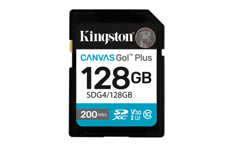 Card de Memorie SD Kingston 128GB  Canvas GO Plus CL 10