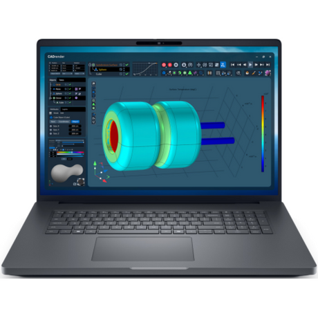 Dell Pro Max 18 Plus MB18250, 18" QHD+ LCD 2560x1600 with 500 nits, DCI- P3 100%, Non-Touch, WLAN, IR camera, Microphone, Palmrest with Finger Print Reader + Smart Card + NFC + Control Vault 3+, 8MP IR with USB Synapctics Camera, HDR with UPD ready, TNR5, Intel(R) Core(TM) Ultra 7 processor 265HX