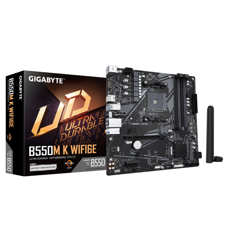 Placa de baza Gigabyte B550M K WIFI6E
