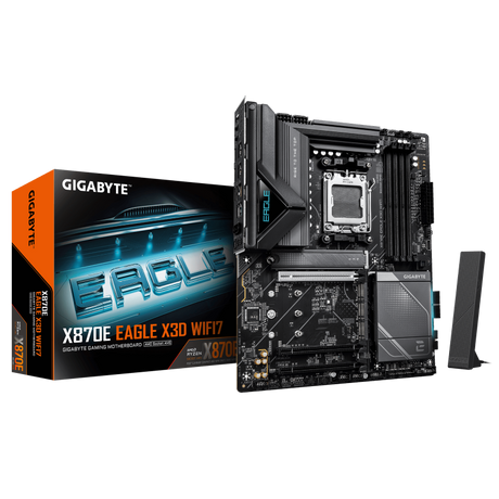 Placa de baza Gigabyte X870E EAGLE X3D WIFI7, Socket AM5, DDR5, ATX