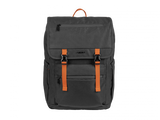 Rucsac laptop Natec Niala Ginger, compatibilitate dimensiune laptop 15.6", 4 compartimente, capacitate 18L, material 100% recycled p olyester, negru/portocaliu