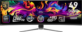 Monitor Consumer MSI MPG 491CQPX QD-OLED, 49", 5120 x 1440 pixeli, Black, 2 ani Garantie