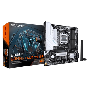 Placa de baza Gigabyte B840M Gaming Plus WiFi6E, Socket AM5, DDR5, Micro-ATX