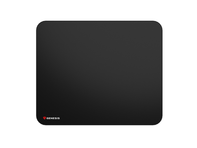 Mousepad Genesis Carbon 500 L Logo, material cauciuc + material textil, impermeabil, dimensiuni 400 x 330 x 2.5 mm, negru