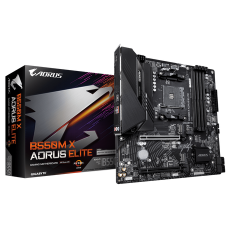 Placa de baza Gigabyte B550M X AORUS ELITE, Socket AM4, DDR4, Micro-ATX