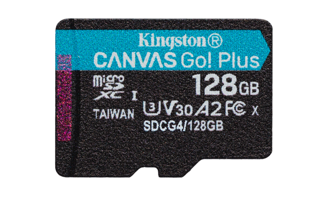 Card de Memorie MicroSDXC Kingston,128GB, Canvas GO Plus,Fara Adaptor