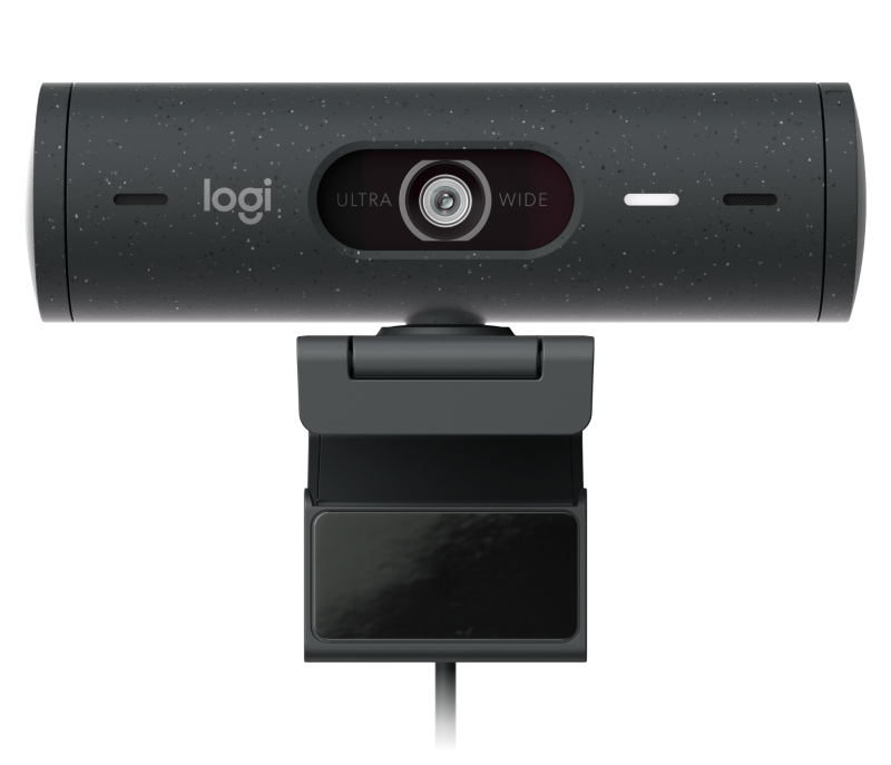 Camera web Logitech Rally BRIO 500 Graphite, rezolutie senzor 4MP, rezolutie foto 1920 x 1080 pixeli, interfata USB-C, microfon, Mod automat HDR, unghi de vizibilitate 90 grade, graphite
