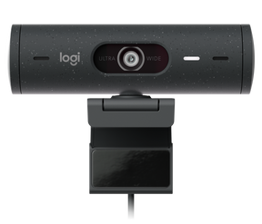 Camera web Logitech Rally BRIO 500 Graphite, rezolutie senzor 4MP, rezolutie foto 1920 x 1080 pixeli, interfata USB-C, microfon, Mod automat HDR, unghi de vizibilitate 90 grade, graphite