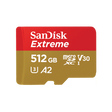 Card de Memorie MicroSDHC SanDisk, 512GB, UHS-I, Class 10, 80MB/s + Adaptor