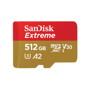 Card de Memorie MicroSDHC SanDisk, 512GB, UHS-I, Class 10, 80MB/s + Adaptor