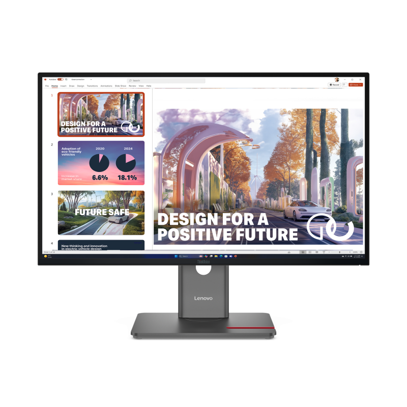 Monitor Consumer Lenovo ThinkVision P27QD-40, 27", 2560 x 1440 pixeli, Black, 2 ani Garantie