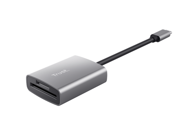 Cardreader USB-C Trust Dalyx Fast, carduri compatibile micro-SD, SD, gri
