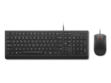 Lenovo Essential Wired Combo Black US Euro. Keyboard form factor: Full-size (100%), Connectivity technology: Wired, Device interface: USB. Cable length: 1.8 m. Recommended usage: Universal. Product colour: Black. Mouse included