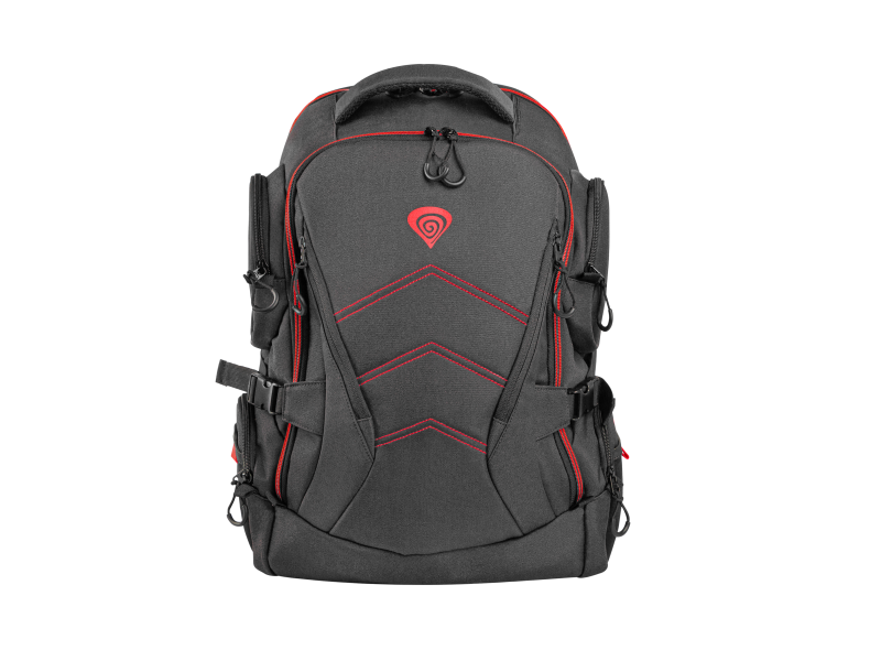 Rucsac laptop GENESIS PALLAD 550, compatibil dimensiune laptop 17.3 ", total numar buzunare 19, material polyester, capacitate 24 L, negru