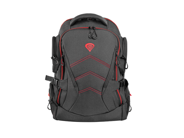 Rucsac laptop GENESIS PALLAD 550, compatibil dimensiune laptop 17.3 ", total numar buzunare 19, material polyester, capacitate 24 L, negru