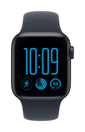 Apple Watch SE 3 GPS 40mm Midnight Aluminium Case with Navy Blue Sport Band - S/M
