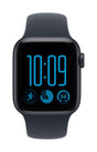Apple Watch SE 3 GPS 40mm Midnight Aluminium Case with Navy Blue Sport Band - S/M