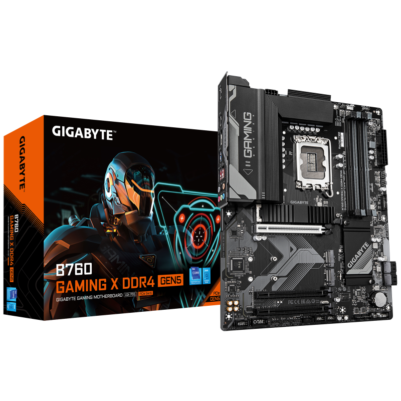 Placa de baza Gigabyte B760 GAMING X DDR4 GEN5, Socket 1700, DDR4, ATX