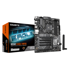 Placa de Baza GIGABYTE B550 EAGLE WIFI6 AM4, 4x DDR4, 1x HDMI, 1x PCIE 4.0 x16, 2x M.2, 4x SATA 6GB/s, ATX