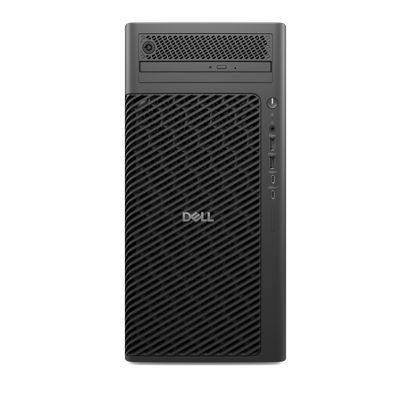 Dell Pro Max Tower T2, 1500W (80 Plus Platinum) PSU V2, ENERGY STAR Qualified, EPEAT 2018 Registered (Gold), Intel Core Ultra 9 285 (36 MB cache, 24 cores, 24 threads, 1.9 GHz to 5.6 GHz, 65W), Intel Integrated Graphics, 32GB: 2 x 16 GB, DDR5, 5600 MT/s, non-ECC, 1TB SSD TLC with DRAM M.2 2280 PCIe