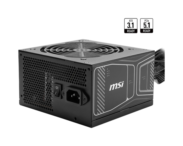 Sursa MSI MAG A750GN PCIE5 750W 80 PLUS GOLD, Active PFC, non modulara, Protectii OCP / OVP / OPP / OTP / SCP