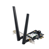 ASUS PCE-BE6500 Wifi  Bluetooth 5.4, WI-FI 7, 2.4GHz / 5GHz / 6GHz, greutate: 51.6G, 2 x Antene externe, PCI-Express x 1.