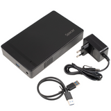 RACK extern SPACER, pt HDD/SSD, 3.5 inch, S-ATA, interfata PC USB 3.0, alimentare retea, plastic, negru