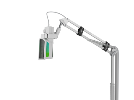 Brat cu microfon Genesis Radium 251, tip Condenser, model cardioid, suport fix, conectivitate USB-C, raspuns in frecventa 50 - 16.000 Hz, sensibilitate 40 dB, lungime cablu 200 cm, alb