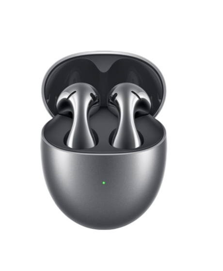 Huawei FreeBuds 5. Product type: Headset. Connectivity technology: Wireless, Bluetooth. Recommended usage: Calls/Music. Headphone frequency: 16 - 40000 Hz. Product colour: Silver