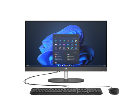 All-in-One Business HP ProOne 240 G10 cu procesor Intel Core i3-N300 pana la 3.8GHz, 24 inch, Full HD, IPS, 8GB DDR4, 256GB SSD M.2 NVMe, Intel UHD Graphics, FreeDos, Alb