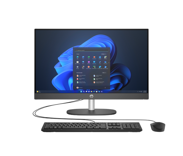All-in-One Business HP ProOne 240 G10 cu procesor Intel Core i3-N300 pana la 3.8GHz, 24 inch, Full HD, IPS, 8GB DDR4, 256GB SSD M.2 NVMe, Intel UHD Graphics, FreeDos, Alb