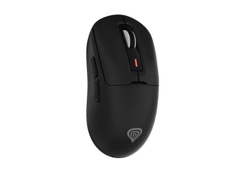 Mouse gaming wireless Gensesis Zircon 660, senzor optic Pixart PAW3311, interfata USB, rezolutie maxima 12000 DPI, numar butoane 6, iluminare RGB, switch mecanic Huano Purple 90M, negru