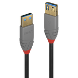 Cablu Lindy 2m USB 3.2 Type Ext Anthra Line