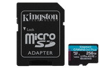Card de Memorie MicroSDXC Kingston,256GB,Canvas GO Plus,Cu Adaptor