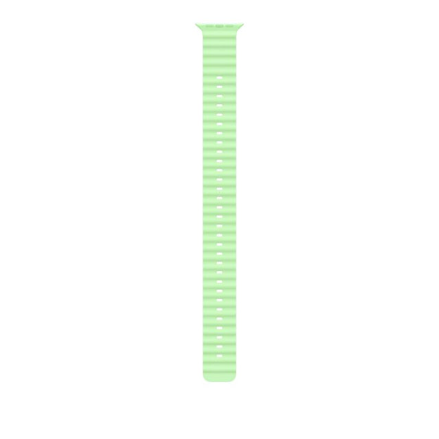 49mm Neon Green Ocean Band Extension - Black Titanium Finish