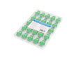 Adaptor fibră optică SM SC/APC simplex, capace transparente, 25 buc.