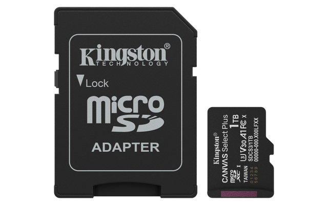 Card de Memorie MicroSDXC Kingston 1TB Canvas Select PlusCu Adaptor