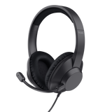 Casti cu fir Trust Ayda Max, interfata USB-C, USB-A, frecventa raspuns 20 Hz, 20.000 Hz, sunet stereo, negru