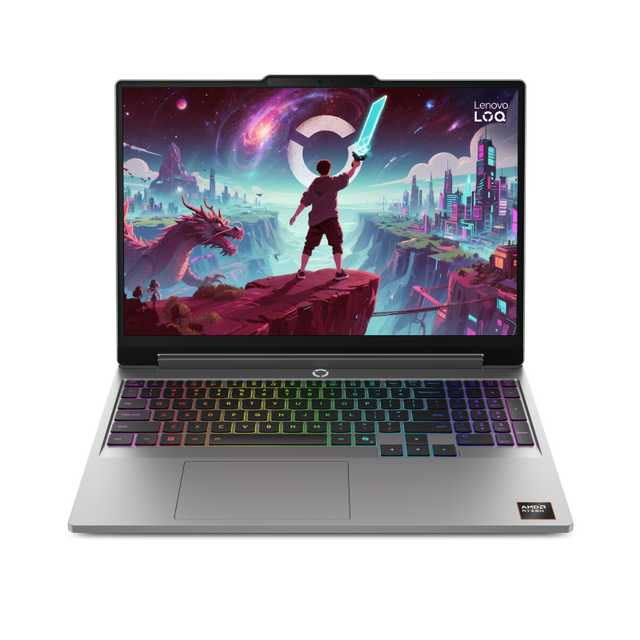 Notebook Gaming Lenovo LOQ 15AHP11, cu procesor AMD Ryzen 7 250, 15.3'' IPS, 16 GB DDR5, 512 GB SSD, NVIDIA GeForce RTX 5060, 8GB GDDR7, Fr OS