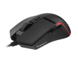 Mouse gaming cu fir Gensesis Krypton 220, senzor optic, interfata USB, rezolutie maxima 6400 DPI, numar butoane 6, iluminare RGB, maximum frame rate 6 666 FPS, negru