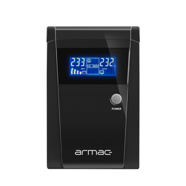 UPS ARMAC OFFICE O/1500F/LCD LINE-INTERACTIVE 1500VA 3X SCHUKO OUTLETS USB-B LCD METAL CASE