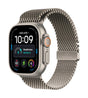 Apple Watch Ultra 4 GPS + Cellular 49mm Natural Titanium Case with Natural Titanium Milanese Loop - L