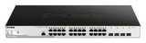 D-Link Switch DGS-1210-28P/ME, 24 porturi Gigabit PoE Base-T, 4 porturi SFP1000Mbps, Capacity 56Gbps, 19" Rackmount, WebSmart, 2*fan